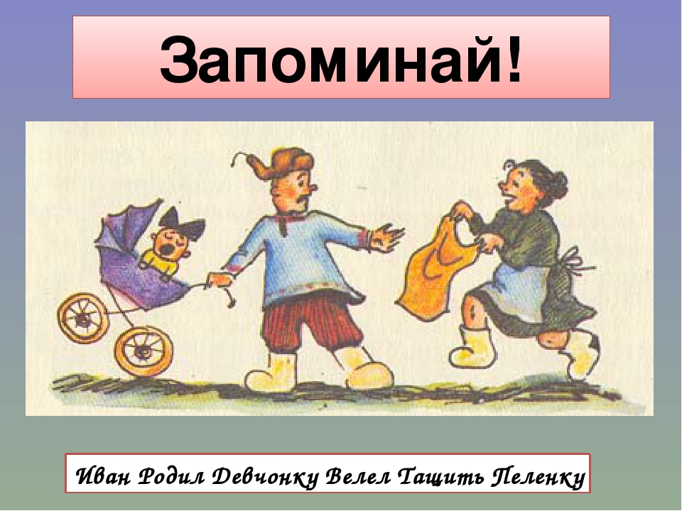 Падежи иван родил девчонку велел тащить пеленку картинка